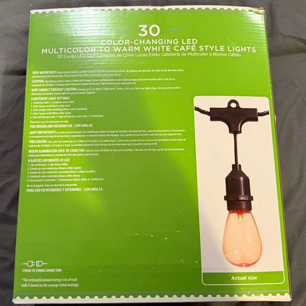 Holiday Time Color-Changing LED String Lights - Picture 2 of 4